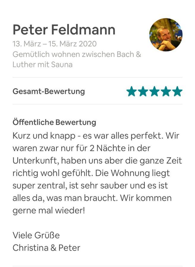 Ferienhaus Zwischen Bach Und Luther Mit Garten Eisenach Exterior foto